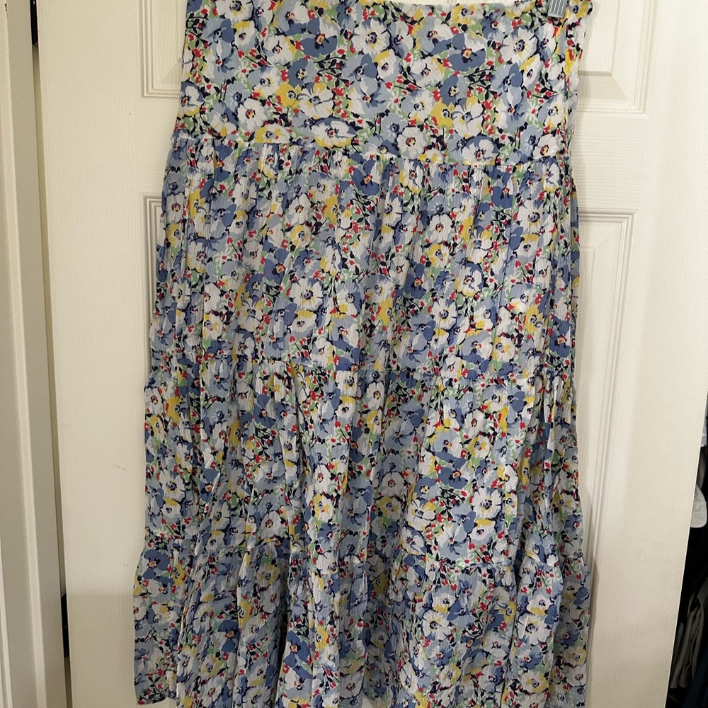 Floral Blue Skirt